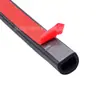 Fita de vedação para carro, perfil em D de fundo plano para batente de porta, vedação à prova de som para gabinete de chassi de caminhão, fita adesiva para fresta de porta à prova de poeira e à prova d'água