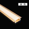 Canaleta para tira de luz larga empotrada Luz de gabinete Ranura para tarjeta de borde de canaleta de aluminio Luz de línea LED Kit ultradelgado Perfil de aluminio Techo
