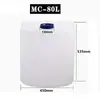 Cubo de Plástico para Piscina, Blanco, Amarillo, Azul 100/200L Cubo Dosificador de Químicos, Cubo Grueso para Mezcla de Químicos