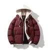 Chamarra acolchada de color liso con cuello alto para hombre y mujer, nueva de invierno 2026, gruesa, cálida, moderna, casual, para pareja
