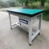 Bancada de trabalho de alta resistência, bancada de montador, bancada operacional de oficina, bancada de reparo antiestática de fábrica, bancada experimental, aço inoxidável
