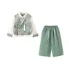 Conjunto Hanfu para niños para primavera y otoño, nueva ropa tradicional de estilo chino para niños, ropa diaria de estilo chino para bebés y niños, traje Tang de estilo antiguo