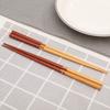 Palillos de madera de fábrica creativos para vajilla, palillos de sándalo rojo con incrustaciones, 22.5 cm, palillos japoneses puntiagudos artesanales