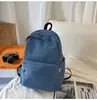 Mochila de Mezclilla Estilo Hong Kong para Mujer, Diseño Sencillo, Gran Capacidad, Versátil, Mochila Ligera, Bolsa Escolar para Estudiantes