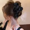 Pinza para el Cabello de Malla Súper Hada con Lazo para Mujer 2026 Nuevo Clip de Pinza para el Cabello de Gama Alta Pinza Grande de Tiburón Accesorio para el Cabello