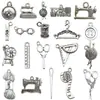 Mezcla 20 Herramientas de Costura Tijeras Lana Hierro Máquina Aleación Accesorios para Joyería Colgante DIY Collar Pulsera Colgante