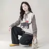 Conjunto de Punto Otoño para Niñas 2026 Nuevo Estilo Coreano Infantil Dibujos Animados Chaleco Camisa Pantalones Largos Casuales Conjunto de Tres Piezas Moderno