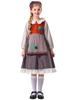 Día del Niño Traje de Cerveza Estilo Pastoral Vestido de Sirvienta Día del Niño en Jardín de Infancia Caperucita Roja Pañuelo de Cabeza Niña Falda Lolita