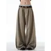 Pantalones de hombre negros Cleanfit ligeramente acampanados, pantalones de traje de pierna ancha fluidos para verano, pantalones largos casuales resistentes a las arrugas