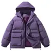 Transfronterizo Amazon Retro Americano Nuevo Otoño e Invierno Engrosado con Capucha Algodón Acolchado Abrigo Parejas Todo Fósforo Casual Ropa Acolchada de Algodón Ropa de Hombre