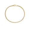 Pulsera Emanco de Acero de Titanio Dorado para Mujer, Nueva Pulsera Simple de Cadena de Caja de Acero Inoxidable Transfronteriza, Joyería Europea y Americana al Por Mayor