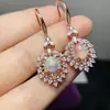 Brincos de Opala Natural Prata 925 Incrustada Joias Finas de Alto Padrão Caibao Jewelry Fornecimento Ao Vivo