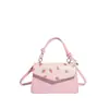 Bolsa de Ombro Transversal Estilosa com Estampa Patchwork Fofa 2026 Moda Tendência Grande Capacidade Bolsa Quadrada Pequena para Mulheres