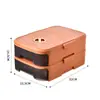 Caja de Huevos para Mantener Frescos en el Refrigerador, Caja de Almacenamiento de Huevos de Plástico de Grado Alimenticio, Tipo Cajón, Gran Capacidad, Rodamiento Automático