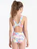 Traje de baño de escamas de pez para niñas, Lindo traje de baño de una pieza, Traje de baño de una pieza triangular para niñas, Traje de baño para niños mayores, Aprendiendo a nadar
