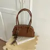 Bolsa tecida de PU retrô de alta qualidade para mulheres, novo estilo 2026, bolsa tote, grande capacidade, adequada para o dia a dia, bolsa de ombro e pode ser carregada sob o braço