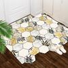 Alfombrilla Puerta de Entrada Simple Alfombrilla de Piso de Cuero Tablero de Ajedrez Cocina Anti-Manchas de Aceite Impermeable Ins Alfombra Pastoral