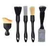 Juego de Cepillos para Detallado de Automóviles Cepillo Suave Kit de Cepillos de Limpieza para Interiores de Automóviles para Rejillas de Aire Tablero Espacios Cepillo de Lavado de Doble Cabeza