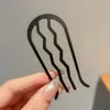 Grampos de Cabelo Pretos Sem Costura para Fixação Lateral, Pequenos Grampos de Aço para Franja e Penteado