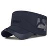 Sombrero de Malla Transpirable de Secado Rápido de Copa Plana Nuevo para Primavera y Verano, Delgado, Moderno, Versátil, Bordado Tridimensional con Letra, Sombrero Protector Solar