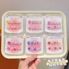 Lindas y suaves pegatinas de uñas de dibujos animados de frutas para niños, manualidades interactivas para padres e hijos, esmalte de uñas no pegajoso, versátiles para uso en casa y al aire libre