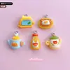 D114 Sinta Falta das Sobremesas Delicadas, Bebidas para Chá da Tarde, Pão de Chá, Ovos Fritos, Mini Enfeites de Cena DIY, Adesivos de Material