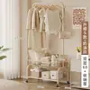 Perchero Simple de Pie para Uso en Casa, Perchero Móvil para Ropa y Bolsos junto a la Cama del Dormitorio, Perchero