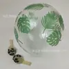 Globo de látex de 12 pulgadas 3g bola blanca hoja verde caparazón de tortuga de cinco lados decoración de fiesta tema bosque