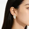 Aretes de Titanio Sólido F136 con Circonita de Luna, Pequeños Tornillos para Cartílago, Tornillos para Labio con Rosca Interna, Joyería para Piercings Completamente de Titanio