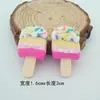 Argila de Cerâmica Macia Simulação Macaron Bolo Comida Brincadeira com Comida Enfeites diy Creme Capa de Celular Decoração Acessórios Material