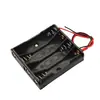 No. 7 Caja de Baterías 1/2/3/4/AAA Portapilas Cableado con Cable Rojo y Negro Compartimento de Baterías Conexión en Serie 4.5V3V Fuente de Alimentación
