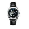 Reloj mecánico automático con volante grande hueco para hombre, resistente al agua, luminoso, con luna, multifuncional, de alta gama, atractivo para hombre.
