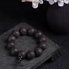 Pulsera de ébano con tallado exquisito, seis palabras mantra, sándalo morado, nube auspiciosa, cuentas de Buda, ébano, étnico retro, estilo nacional, pulsera
