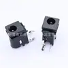DC-028 Enchufe 4.0*1.65 Enchufe de Alimentación DC Puerto de Carga Conector de Pin Horizontal Doblado DC con Ranura