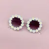Nuevas Gafas de Sol Lindas para Niña con Flores Gafas de Sol para la Playa Estilo Coreano Gafas de Moda Infantil Modernas