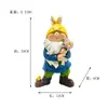 Novos Produtos Transfronteiriços Ornamentos Pequenos para Jardim Externo e Pátio Decorações para Sala de Estar em Casa Artesanato de Resina de Anão Desenho Animado