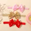 Diadema Popular Transfronteriza para Bebé Niña Lazo de Satén Antideslizante a Prueba de Frío Color Sólido Versátil para el Cabello de Bebé 5399