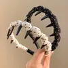 Diadema Irregular Plisada de Lunares para Mujer, Nuevo Pasador Antideslizante para el Cabello, Accesorio para la Cabeza, Salida Diaria, Temperamento Suave y Sencillo, Cabeza Versátil
