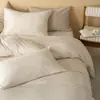 Coisas de Porquinho Combinam Bem Jersey de Algodão Tricotado 100% Algodão Macio Amigo da Pele Fronha Bordada Conjunto de Roupa de Cama de Quatro Peças