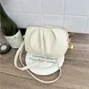 Bolsa de Ombro Cruzado Versátil Elegante Plissada de Grande Capacidade de Alto Valor Nova Moda Simples de Nicho Verão 2026