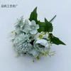 Brote de té de peonía rosa nórdica, hortensia, flor de mango pequeño, flor artificial de seda, fotografía de boda, decoración del hogar, flor para sostener