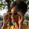 Óculos de Sol Coloridos em Gel Modelo Novo 2026 Estilo Influenciador Xiaohongshu, Óculos de Sol Versáteis e Modernos para Street Style e um Look Natural