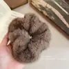 Scrunchie de Pelúcia Outono e Inverno para Mulheres 2025 Novo Elástico de Cabelo de Alta Elasticidade Acessório de Cabelo Elegante