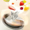 Cuchilla mezcladora dentada de seis hojas de manga larga de acero inoxidable 304 accesorios para picadora de carne exprimidor hoja de exprimidor