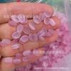 6 ~ 18mm rosa olho de gato denier anel oval contas planas branco olho de gato semicírculo anel contas de pão jóias gema incrustada