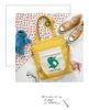 2024 Nova Bolsa Transversal de Lona Estilo Coreano Ins Simples Grande Capacidade Bolsa para Casal Campus Tutoria Bolsa de Mão Desenho Animado