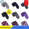 Em estoque gravata masculina masculina listrada estilo coreano fabricantes de gravata casual casamento estreito masculina gravata casual atacado