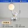Linterna de cabeza de astronauta luna Lámpara de mesa de gatito celebridad de internet Lámpara de mesita de noche de dormitorio nórdico Lámpara de mesa de sala de niños con protección ocular de dibujos animados