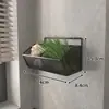 Estante de almacenamiento de pared para cocina, no requiere taladrar, cesta de almacenamiento multifuncional, compartimentos divididos para cebolletas, jengibre y ajo, estante colgante para verduras y condimentos