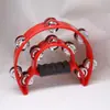 Entretenimiento de Bar Ktv Campana de Mano Jardín de Infancia Material Didáctico de Educación Temprana Doble Fila Anillo de Campana Instrumento Musical Orff Anillo de Tambor de Flor Cascabel